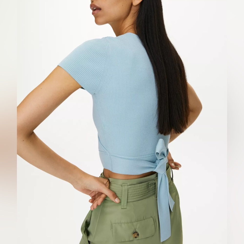 ❌SOLD❌LITTLE MOON WHITE PRUNELLA KNIT TOP - Picture 8 of 8